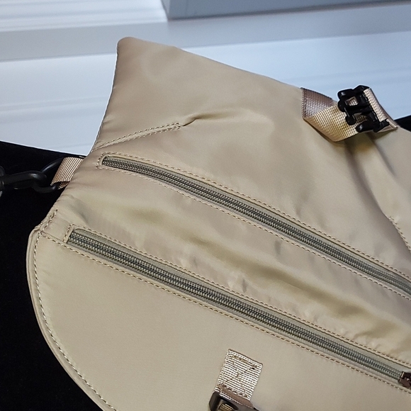 Gold trim nylon belt/cross body bag/clutch - Picture 5 of 16